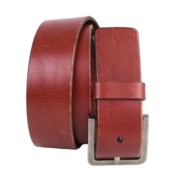Penguin BROWN GENUINE LEATHER 1 1/2"Wd CASUAL DRESS MEN'S BELT Sz 38/95 (A11 - Picture 1 of 14